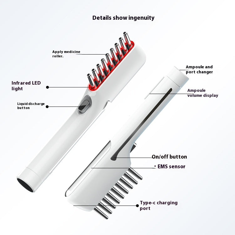 Scalp Massage Comb with Serum Applicator