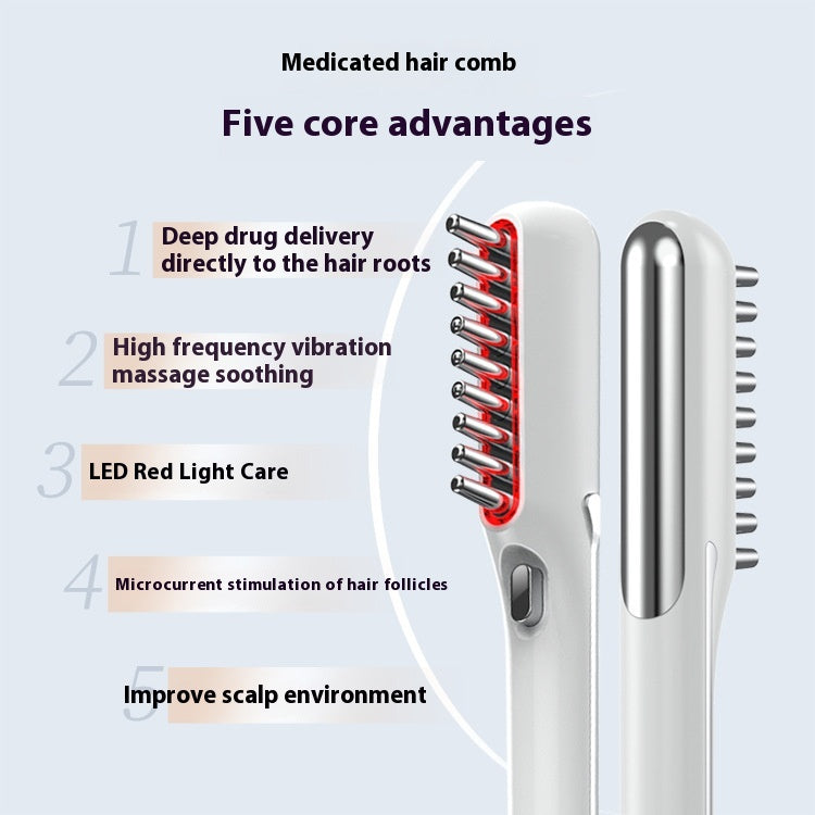 Scalp Massage Comb with Serum Applicator